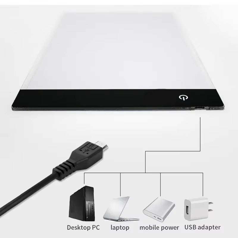A3/A4/A5 Level Dimmable Led Drawing Copy Pad Board Children'S Toy Painting