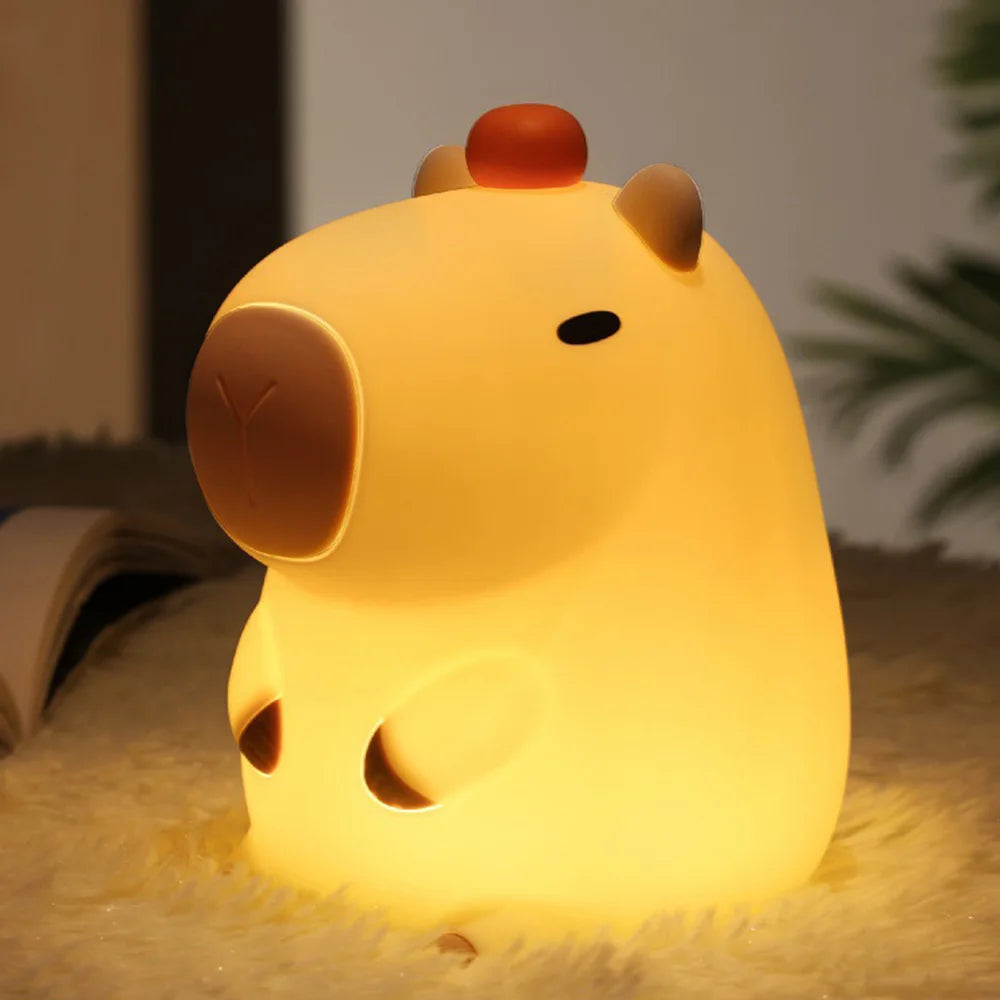 LED Night Light Cute Big Face Rabbit