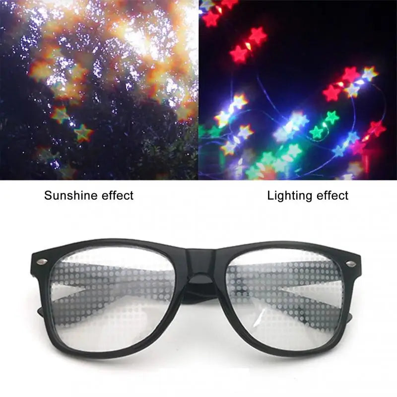 1PC 3D Prism Effect EDM Rainbow Style Rave