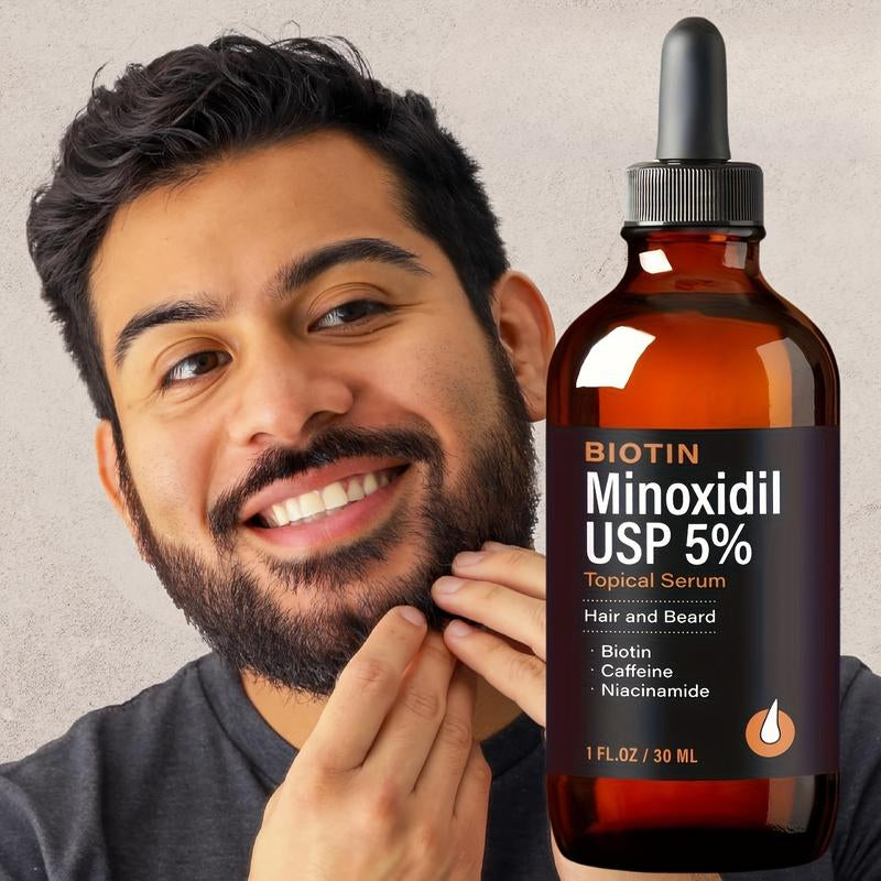 30Ml Minoxidil 5% – Just a Few Drops a Day for Fuller Hair or a Thicker Beard. Works for Both Men & Women!