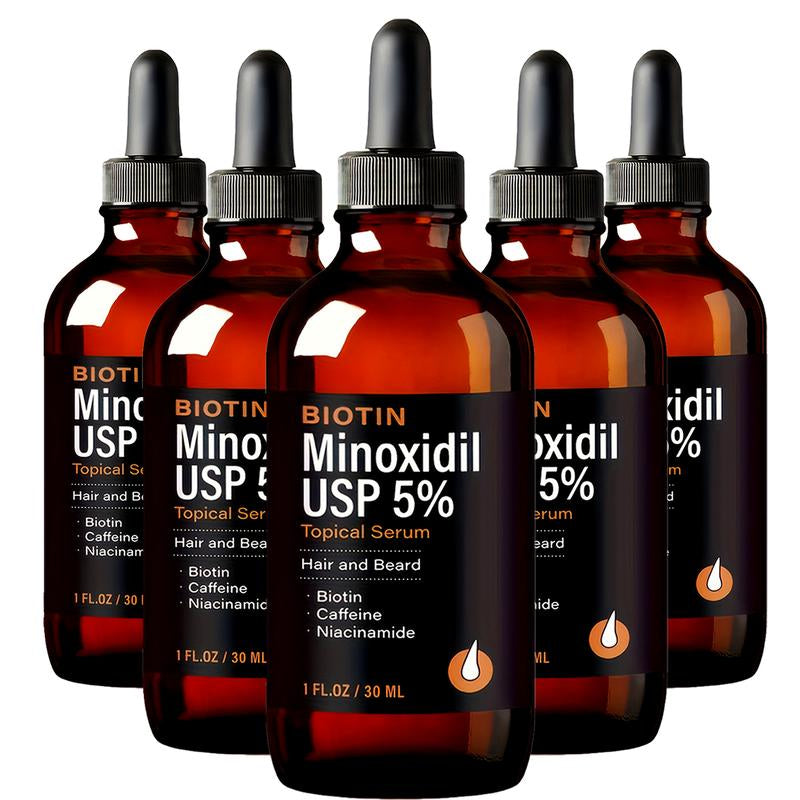 30Ml Minoxidil 5% – Just a Few Drops a Day for Fuller Hair or a Thicker Beard. Works for Both Men & Women!