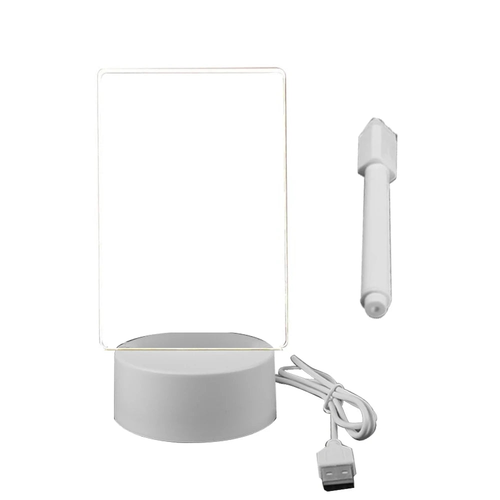 Transparent Message Board Night Light 