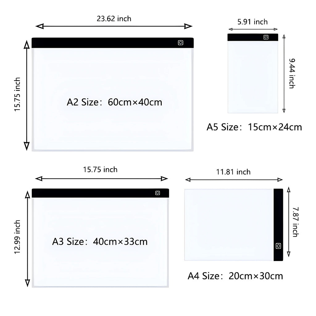 A3/A4/A5 Level Dimmable Led Drawing Copy Pad Board Children'S Toy Painting