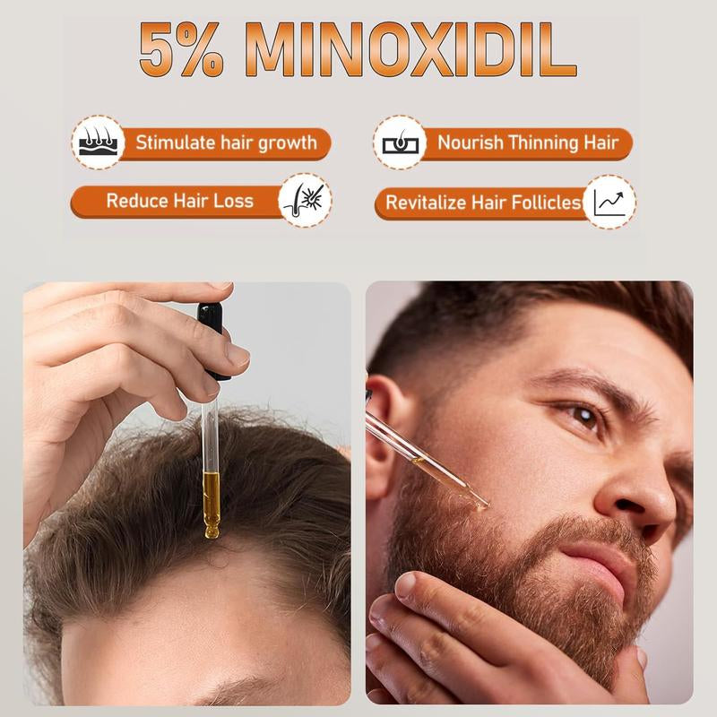 30Ml Minoxidil 5% – Just a Few Drops a Day for Fuller Hair or a Thicker Beard. Works for Both Men & Women!