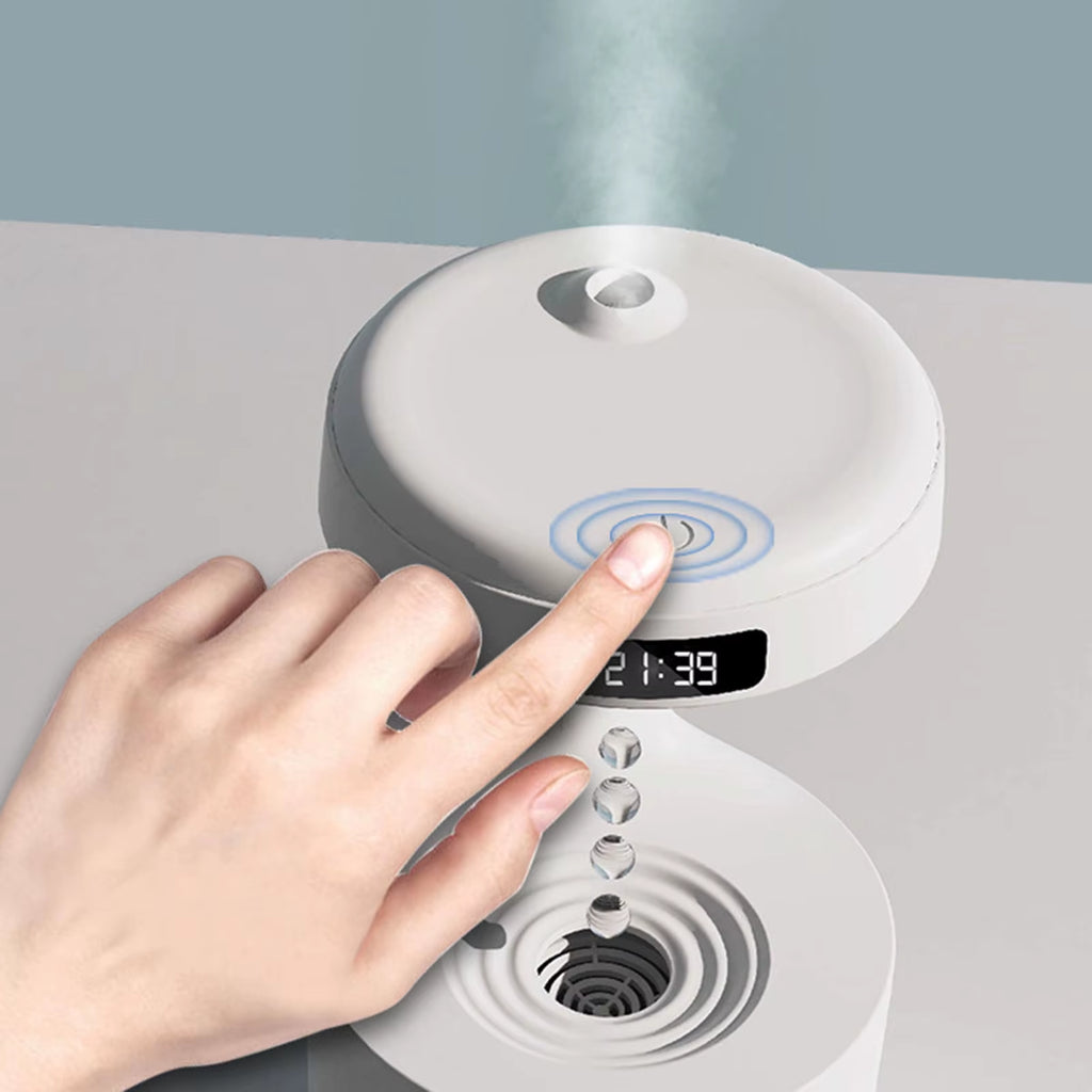 Portable Air Humidifier USB Rechargeable Quiet with Antigravity Water Droplet Auto Shut off for Hotel Desktop Nursery Car
